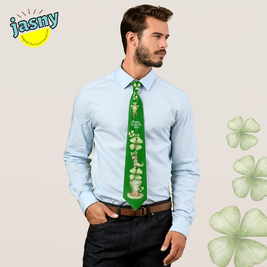 Cravate Irish St. Patricks Day Shamrock pour imprimer Crav