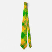 Cravate Irlandais Plaid St Patrick's Day Motif (Devant)