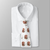 Cravate Irlandais Red Setter Festive Wreath Pup (Attaché)