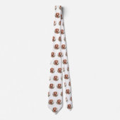Cravate Irlandais Red Setter Festive Wreath Pup (Devant)