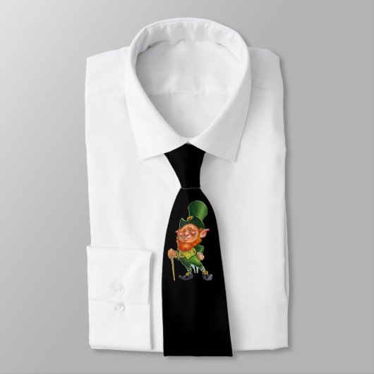 CRAVATE IRLANDAISE FUNNY LEPRECHAUN (Attaché)