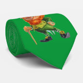 CRAVATE IRLANDAISE FUNNY LEPRECHAUN (Roulé)