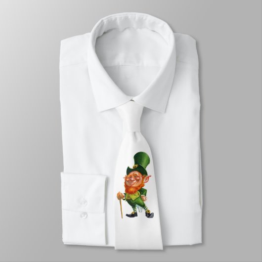 CRAVATE IRLANDAISE FUNNY LEPRECHAUN (Attaché)