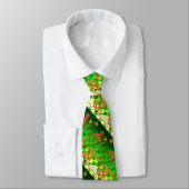 Cravate IRLANDE HARP, OR VERT SHAMROCK St Patrick's Day (Attaché)