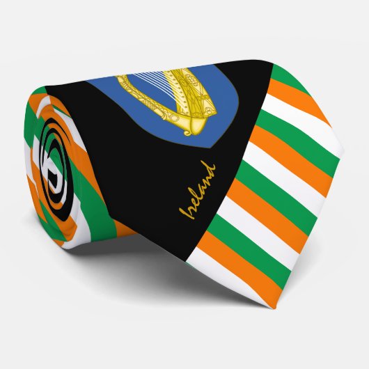 Cravate Irlande Stripes Cravate, affaires Irish Drapeau mo (Roulé)