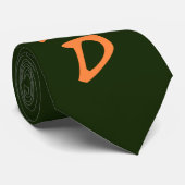 Cravate Irlande superposée sur le drapeau irlandais ntcn (Roulé)