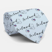 Cravate Islande Heart Cravate, islandais (Roulé)
