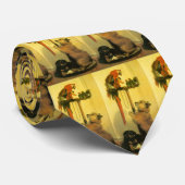 Cravate Islay, Tilco, un Macaw et des Inséparables de Land (Roulé)