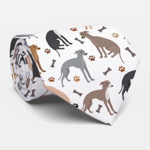 Cravate italien Greyhound Chig Bones and Paws