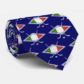 Cravate Italy Italian Hockey Flag Logo Tie (Roulé)