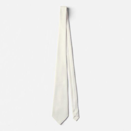 Cravate Ivory White FFFF0 - Option pour ajouter un nom (Devant)