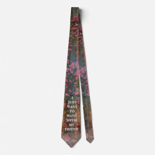 Cravate Ivy on the tree  with Motto      -   Neck Tie