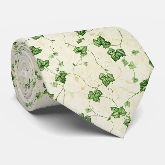 Cravate Ivy vert (Roulé)