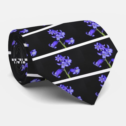 Cravate Jacinthes des bois (Roulé)