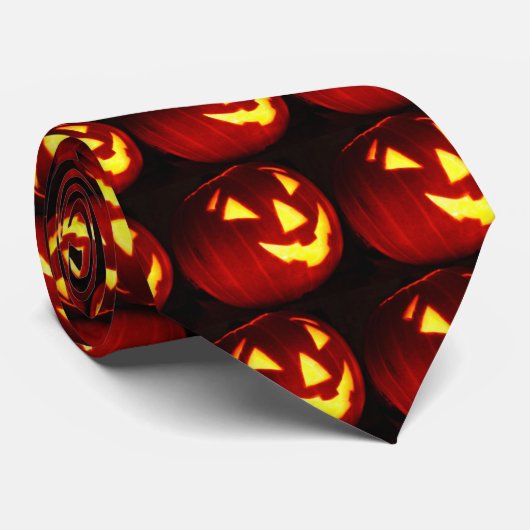 Cravate Jack-o'-lantern (Roulé)