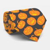 Cravate Jack-o'-lantern Halloween (Roulé)
