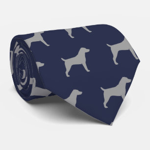 Cravate Jack Russell Terrier Chien Silhouettes Motif