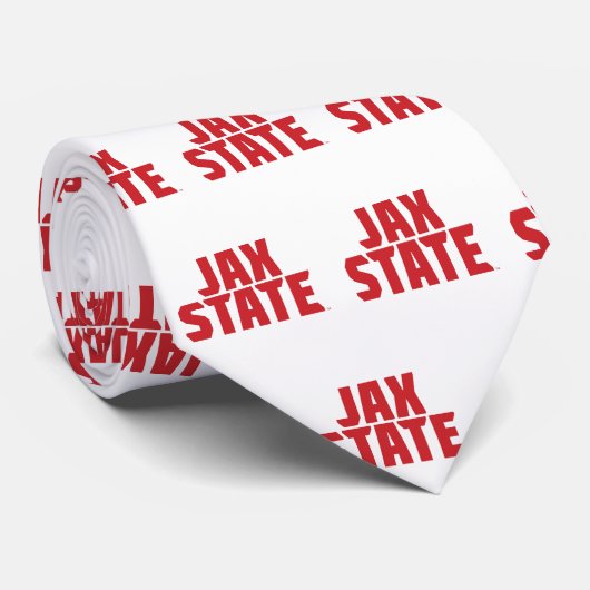 Cravate Jacksonville State University JAX STATE Bold Red (Roulé)