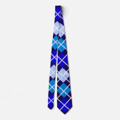 Cravate Jacquard bleu (Dos)