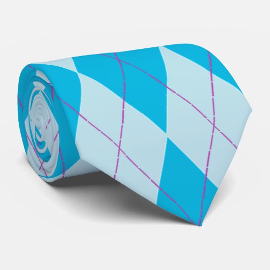 Cravate Jacquard bleu (Roulé)