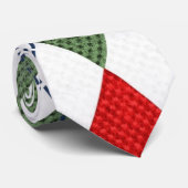 Cravate Jacquard de Noël aux couleurs des vacances (Roulé)