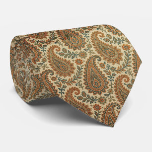 Cravate Jacquard Faux Soie Luxe Paisley Gentleman