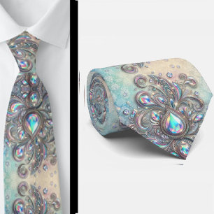 Cravate Jacquard Faux Soie Luxe Paisley Gentleman