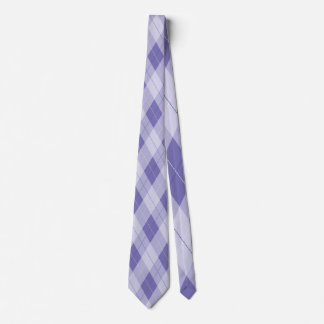 Cravate Jacquard Lilac clair Motif Diamant Plaid