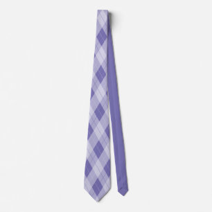 Cravate Jacquard Lilac clair Motif Diamant Plaid Ne