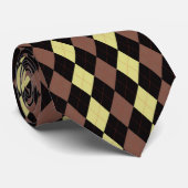 Cravate Jacquard noir et blanc (Roulé)