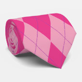 Cravate Jacquard rose (Roulé)