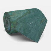 Cravate Jade 2 Vert Profond Abstrait (Roulé)