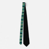 Cravate Jade et Turquoise avec or (Dos)