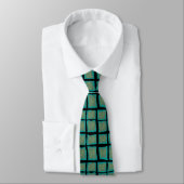 Cravate Jade et Turquoise avec or (Attaché)