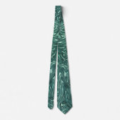 Cravate Jade texturé et teintes vert cyanique (Dos)