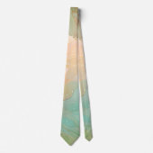 Cravate Jade vert et terre cuite (Devant)