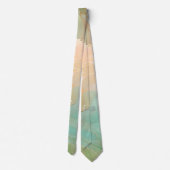 Cravate Jade vert et terre cuite (Dos)