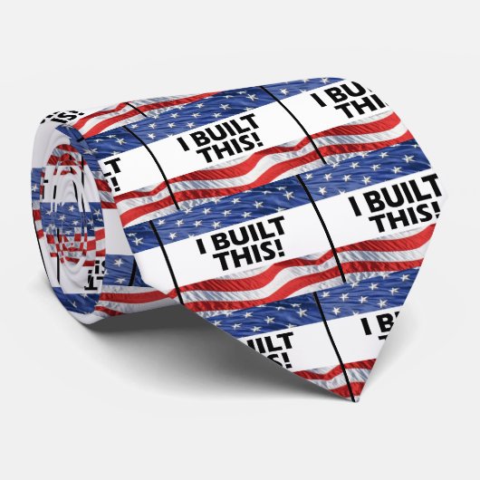 Cravate J'ai construit ceci ! (Roulé)