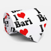 Cravate J'aime Bari, Italie (Roulé)