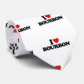 CRAVATE J'AIME BOURBON (Roulé)