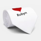 Cravate J'aime (coeur) Robyn (Roulé)