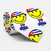 CRAVATE J'AIME CUBA (Roulé)