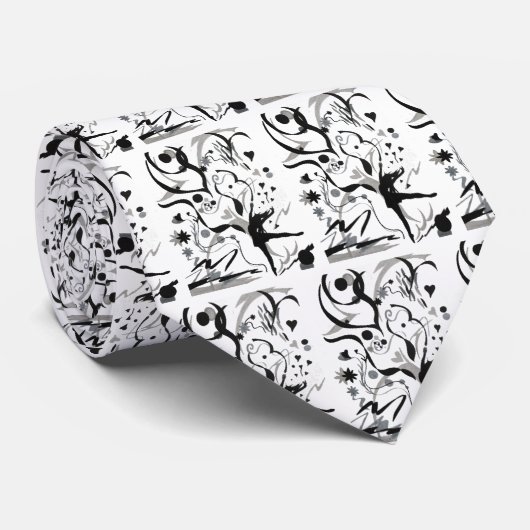 Cravate J'Aime Danser (Roulé)