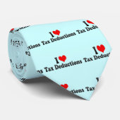 Cravate J'aime des abattements fiscaux (Roulé)