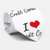 Cravate J'aime des cartes de crédit (Roulé)