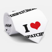 Cravate J'aime des expéditeurs (Roulé)