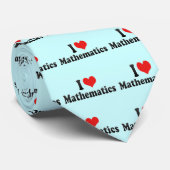 Cravate J'aime des mathématiques (Roulé)