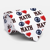 Cravate J'aime des maths (Roulé)