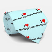 Cravate J'aime des prêts hypothécaires (Roulé)