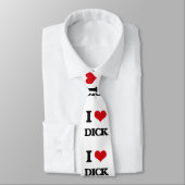 Cravate J'aime Dick (Attaché)